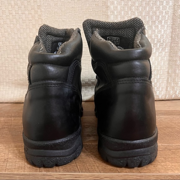 Red Wing Shoes Mens 9.5 3E Black Steel Toe Boots - Picture 7 of 12